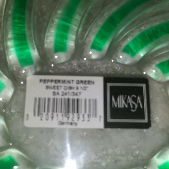 Mikasa green peppermint sweet dish - Picture 3 of 3